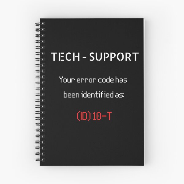 Item preview, Technical Support - Error code ID10T designed and sold by For the love of Pixels.
