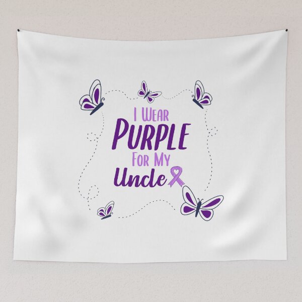 Item preview, I Wear Purple for My Uncle - Alzheimer's Disease Awareness designed and sold by EMRASDesigns.