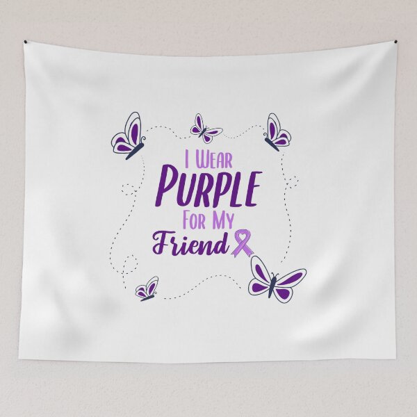Item preview, I Wear Purple for My Friend - Alzheimer's Disease Awareness designed and sold by EMRASDesigns.