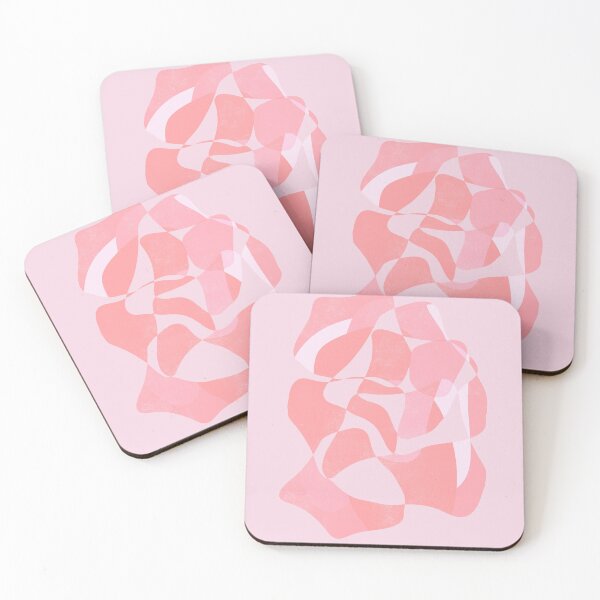 Item preview, Abstract pink shapes with structure designed and sold by Nadezda Kravcenko.