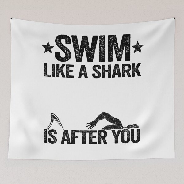 Artikelvorschau, Schwimmer Geschenk Hai Spruch Hobby Schwimmen entworfen und verkauft von Stronzi.