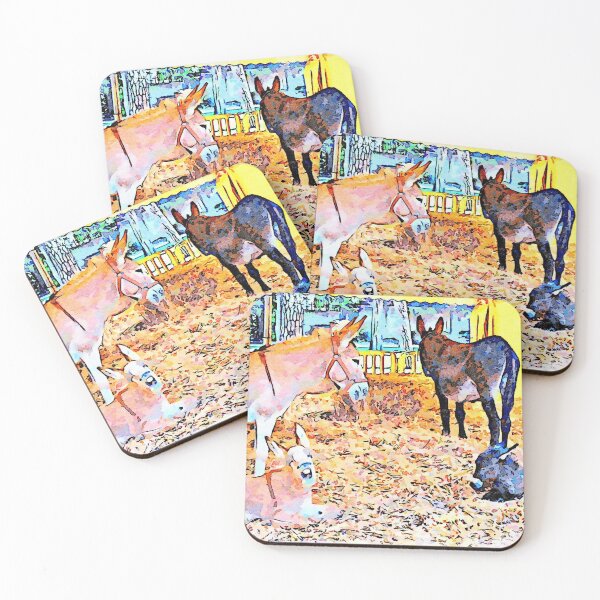Item preview, Two donkeys and two puppies designed and sold by Giuseppe Cocco.