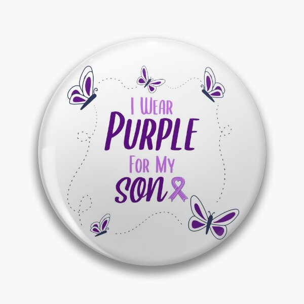 Item preview, I Wear Purple for My Son - Alzheimer's Disease Awareness designed and sold by EMRASDesigns.