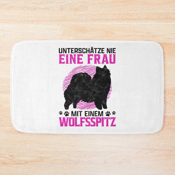 Item preview, Woman with Keeshond german spitz owner humor designed and sold by madgrfx.