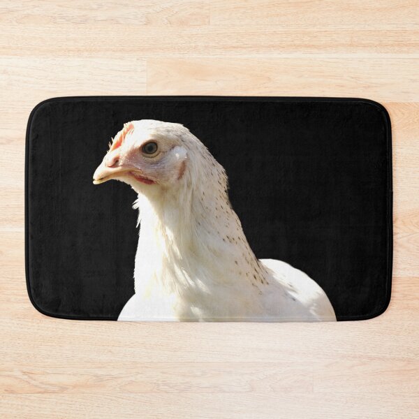 Aperçu de l'œuvre Poulet blanc - sussex dominant - portrait de poulet sur fond noir créée et vendue par Michaelerch.