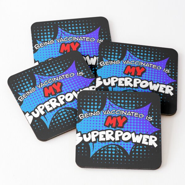 Item preview, Being vaccinated is my super power Super Hero Comic Book Tribute designed and sold by 90snerd.