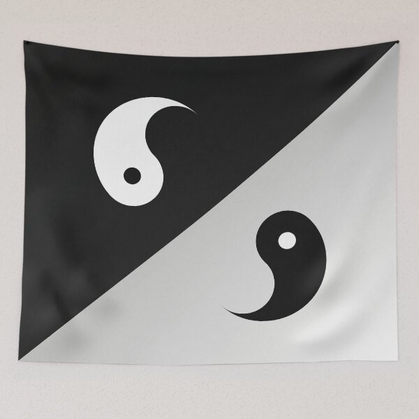 Item preview, Yin Yang Over Opposite Backgrounds designed and sold by RPMELO.