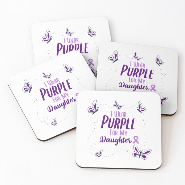 Item preview, I Wear Purple for My Daughter - Alzheimer's Disease Awareness designed and sold by EMRASDesigns.