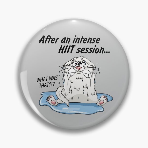 Item preview, HIIT workout intervall training funny cat designed and sold by ARTemyzz.