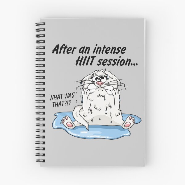 Item preview, HIIT workout intervall training funny cat designed and sold by ARTemyzz.