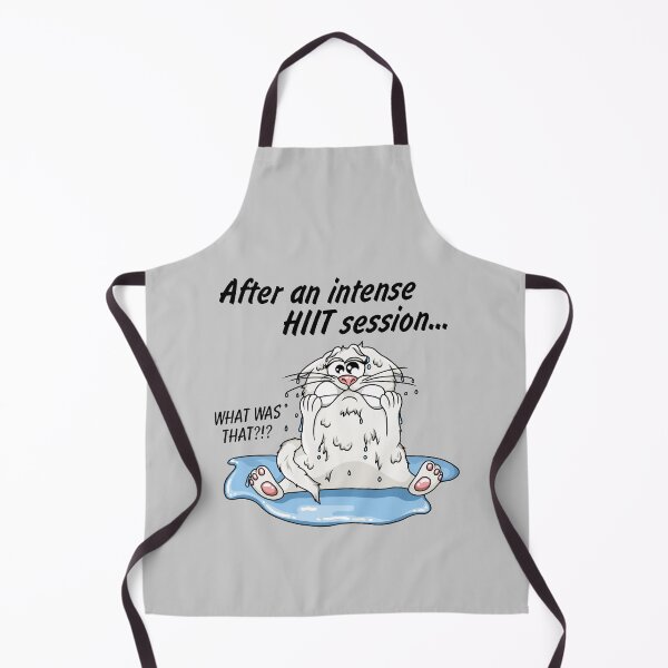 Item preview, HIIT workout intervall training funny cat designed and sold by ARTemyzz.