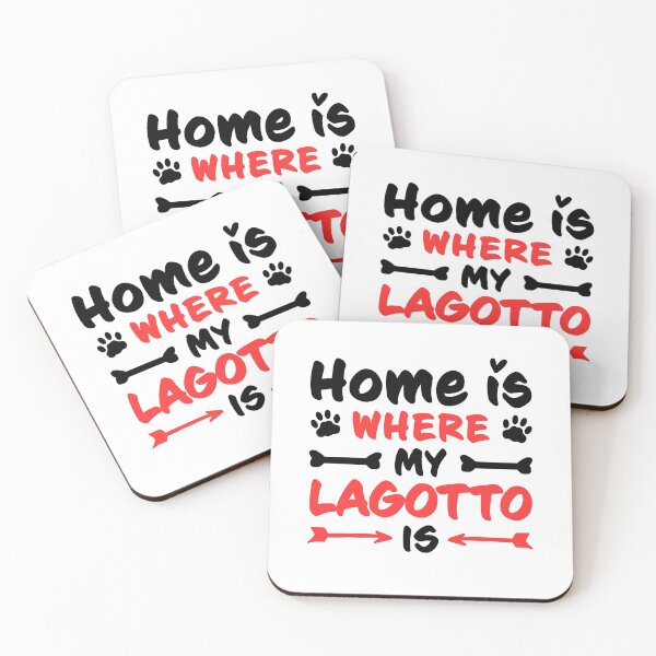Item preview, Home is where my Lagotto Romagnolo is truffle dog saying designed and sold by madgrfx.