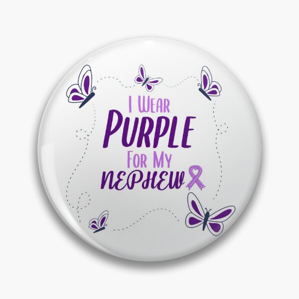 Item preview, I Wear Purple for My Nephew - Alzheimer's Disease Awareness designed and sold by EMRASDesigns.