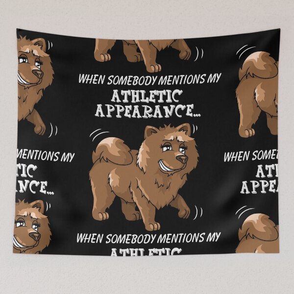 Item preview, Athletic looks fluffy chow chow funny design designed and sold by ARTemyzz.
