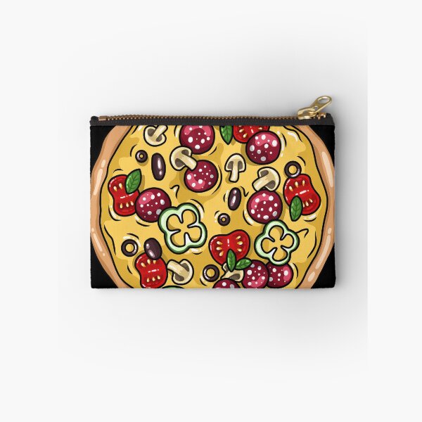 Item preview, Baking pizza mushrooms salami cartoon designed and sold by ARTemyzz.