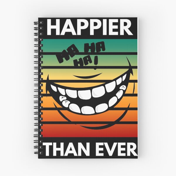Item preview, Happier than ever, crippy smiling face designed and sold by Yellowsprint.