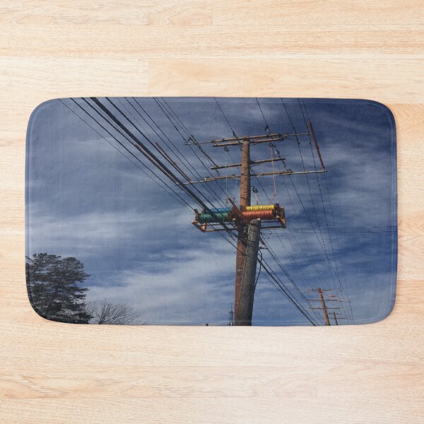 Item preview, BLUE SKY CLOUD ELECTRIC POLE  designed and sold by RetroPlaceee.