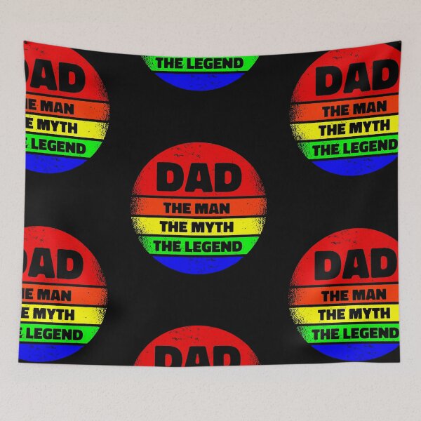 Item preview, happy fathers day dad the man myth legend funny designed and sold by Gossip Rag.