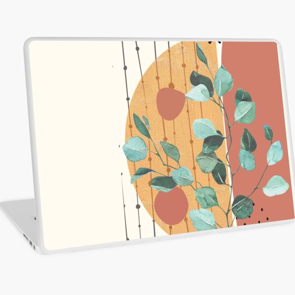 Item preview, Branche d'eucalyptus Géométrie abstraite Aquarelle Tropical Boho Art minimaliste avec des tons terreux chauds et des couleurs pastel avec des formes dégradées solides et douces XII designed and sold by AbstractTrace.
