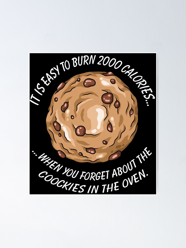 Burning calories and cookies funny quote