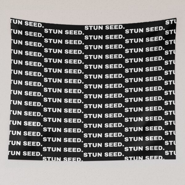 Item preview, Black and White Text based - Stun seed. (Backwards)  designed and sold by OffensiveTCG.