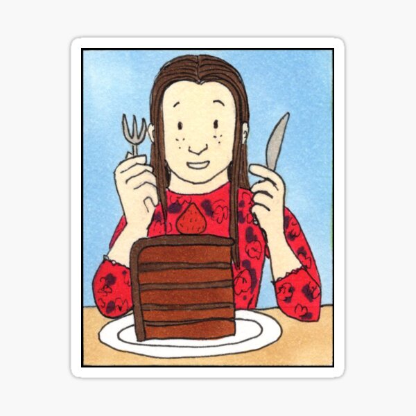 Chocolate Lover Cake Sticker