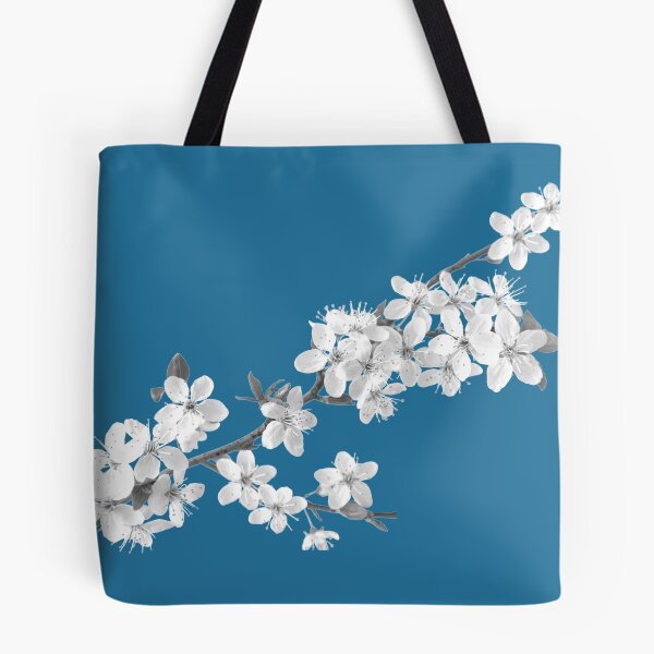 Artikelvorschau, Sakura Crush - Wolke weiß auf Cerulean entworfen und verkauft von Tynt.