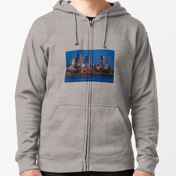 city lights and twilight hour at Tel Aviv Zipped Hoodie