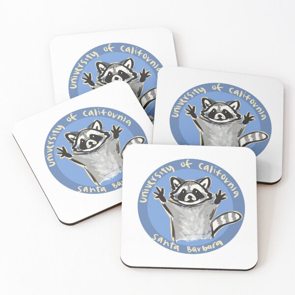 Item preview, UCSB raccoon symbol sticker designed and sold by teave.