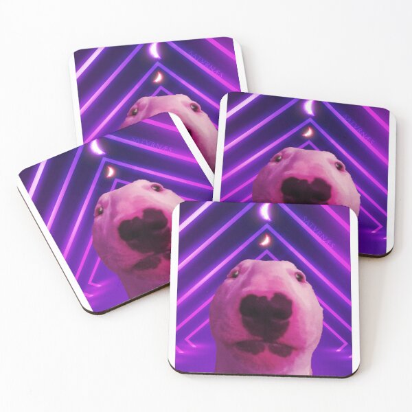 Item preview, Meme Animals Internet Neon Synthwave Dog Terrier Cute designed and sold by SATVRNAES  DESIGNS.