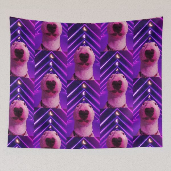 Item preview, Meme Animals Internet Neon Synthwave Dog Terrier Cute designed and sold by SATVRNAES  DESIGNS.