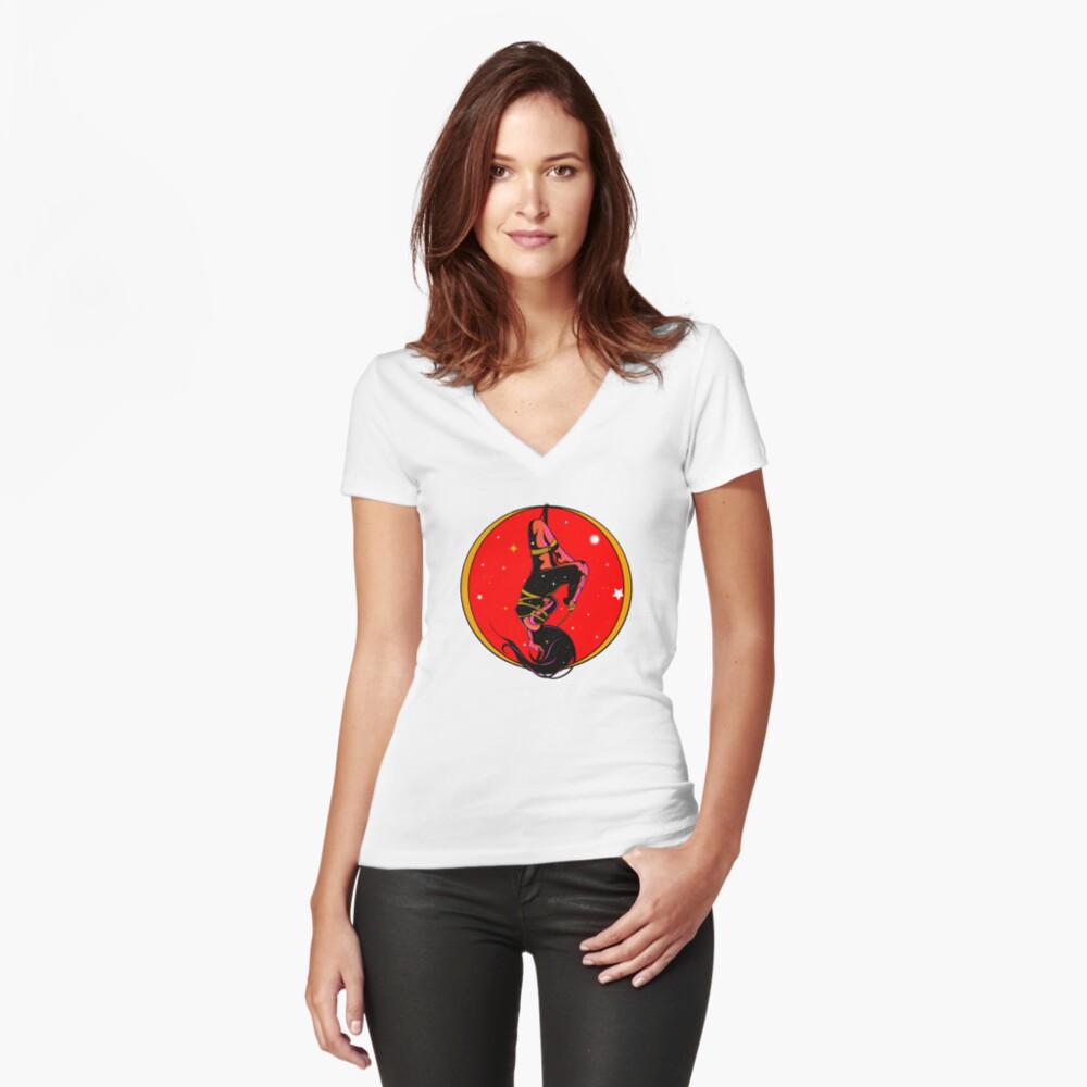 Item preview, Fitted V-Neck T-Shirt designed and sold by SeattleShibari.