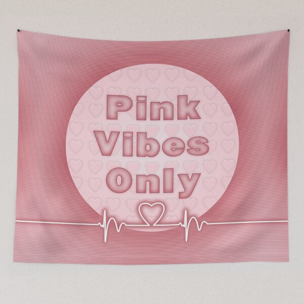 Item preview, Pink Vibes Only with Heart Beat designed and sold by Akvauter.