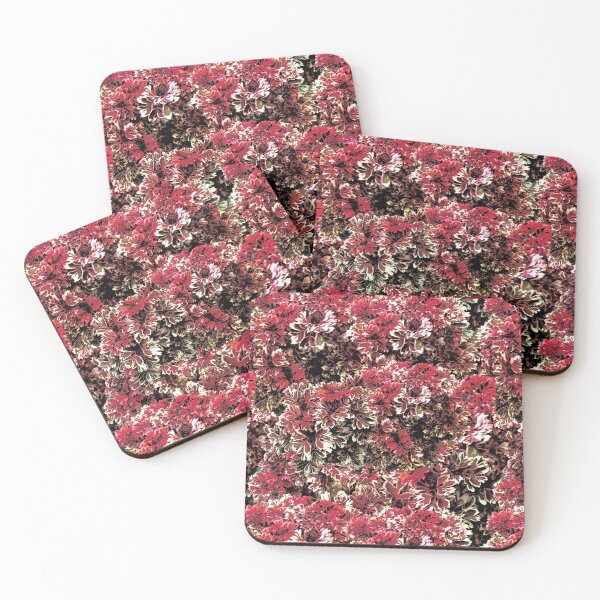 Item preview, Red and White Flaky Leaves designed and sold by culasse06.