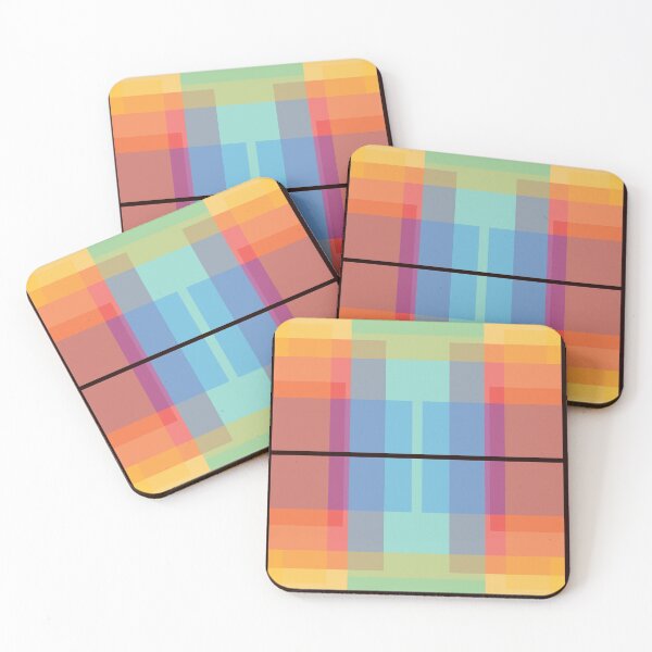 Item preview, rainbow grid with black cross designed and sold by scrap-studio.