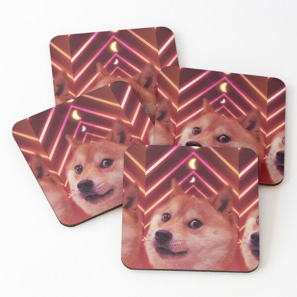 Item preview, Meme Animals Internet Neon Synthwave Doge Cute designed and sold by SATVRNAES  DESIGNS.