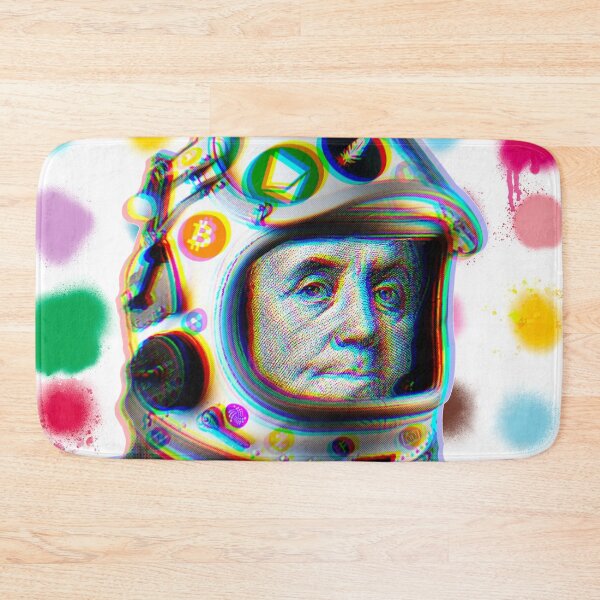 Item preview, Crypto Benjamin | Cyber Space Astronaut Miner | Spray Paint-Glitch designed and sold by spinolator.