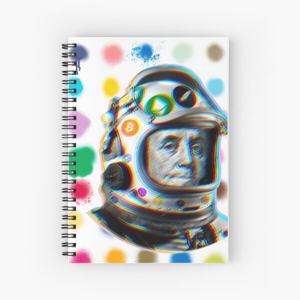 Item preview, Crypto Benjamin | Cyber Space Astronaut Miner | Spray Paint-Glitch designed and sold by spinolator.