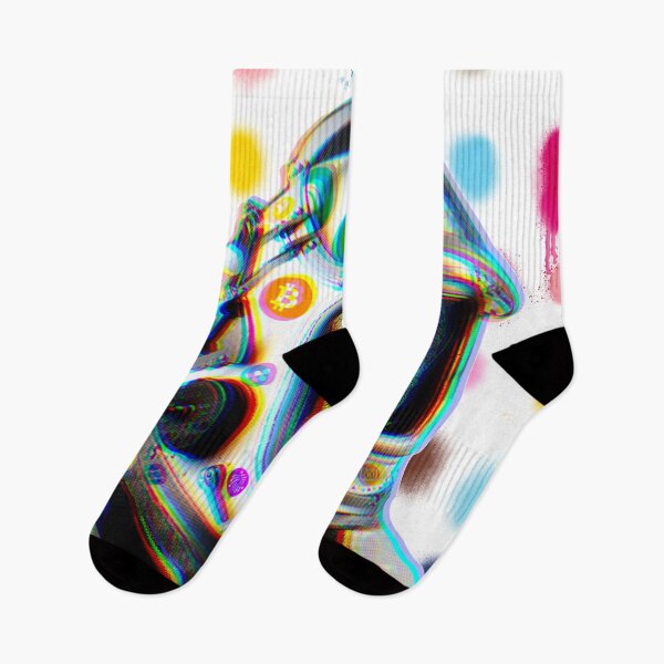 Item preview, Crypto Benjamin | Cyber Space Astronaut Miner | Spray Paint-Glitch designed and sold by spinolator.