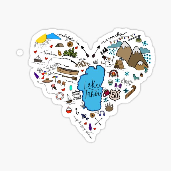 Lake Tahoe has my heart!  Sticker
