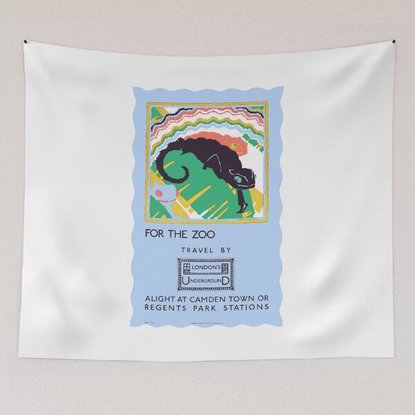 Item preview, 1922 London Underground FOR THE ZOO Poster designed and sold by retrographics.