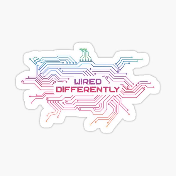 Wired Differently Sticker