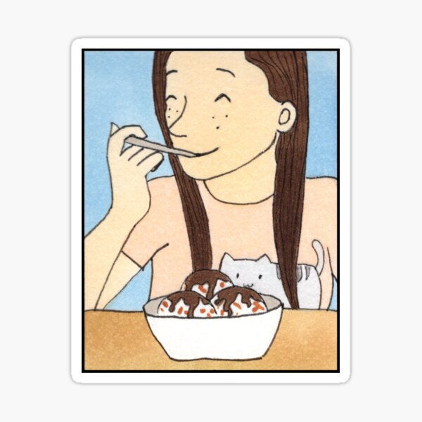 Chocolate Lover Ice Cream Sticker