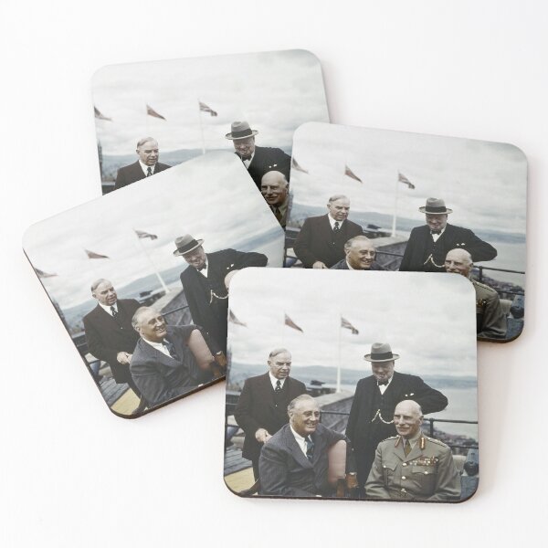 Item preview, Roosevelt - Churchill - King - Cambridge - Quebec Conference 1943 designed and sold by warishellstore.