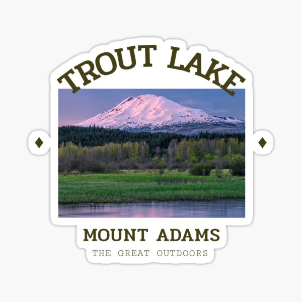 Vista previa del artículo con la obra «TROUT LAKE MOUNT ADAMS, TROUT LAKE REGALOS, REGALOS DE MT ADAMS», diseñado y vendido por happiness1000.