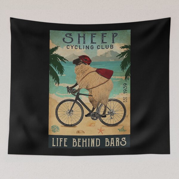 Item preview, Cycling Club Sheep vintage designed and sold by Douglafa.