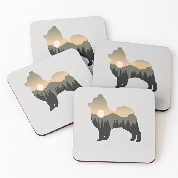 Item preview, pomeranian dog forest mountain sunset gift designed and sold by alaechamlal.