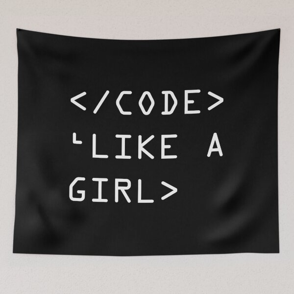 Item preview, Code Like A Girl designed and sold by teeteeup.