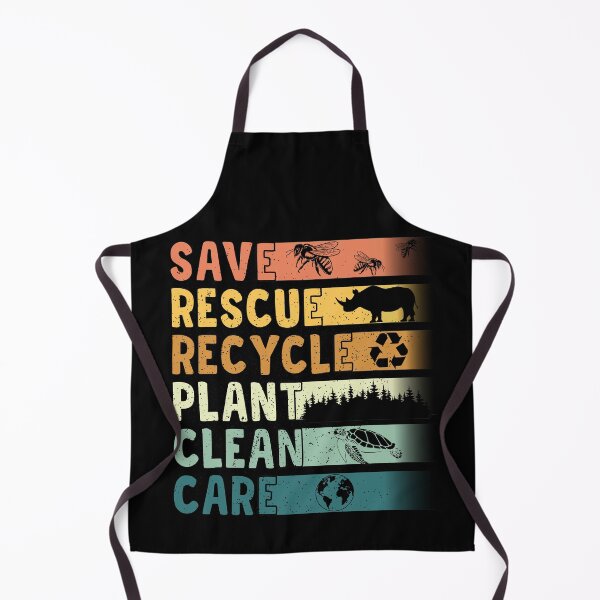 Item preview, Earth Day Save Rescue Recycle Plant Clean Care Funny Retro Vintage Bees Animals Plastic Trees Oceans Mother Planet Climate Change Lover Gift For Mom Dad Family Wife Husband designed and sold by JustBeHappyy.