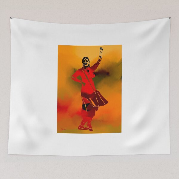 Item preview, Punjabi Girl Bhangra  designed and sold by Sukhpal Grewal Ethnic Art.